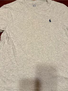 Polo by Ralph Lauren Men’s Heather Gray Crew Neck T-Shirt